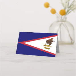 Amerikanisch-Samoa-Flagge Platzkarte
