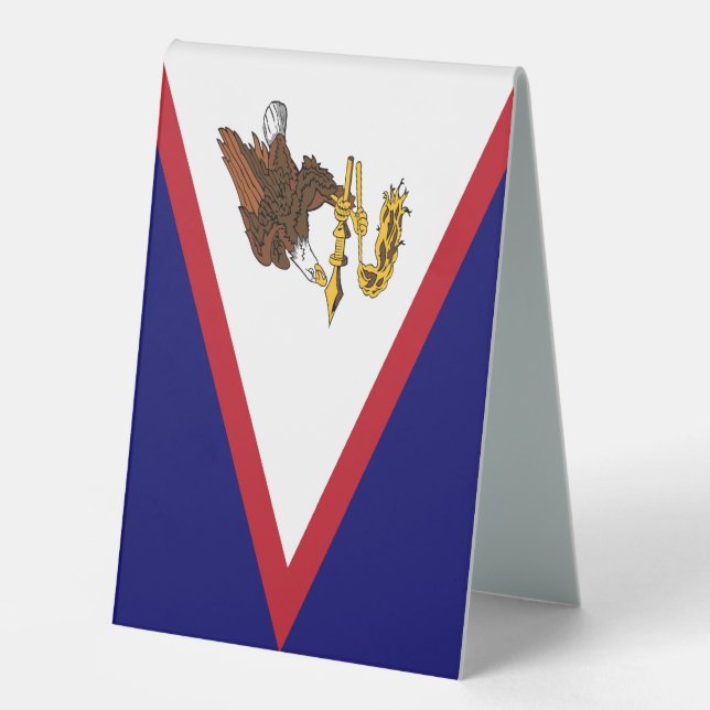 Amerikanisch-Samoa-Flagge Tischaufsteller (Vorderseite)