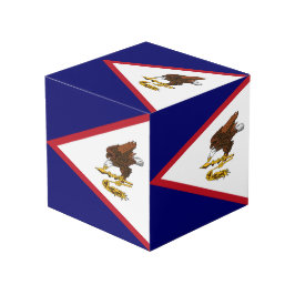 Amerikanisch-Samoa-Flagge Würfel