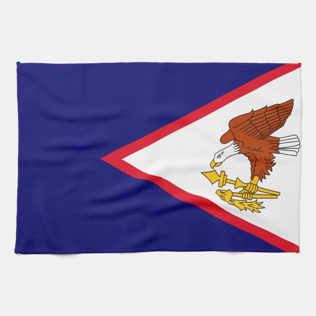 Amerikanisch-Samoa Geschirrtuch (Horizontal)