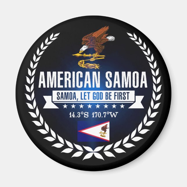 Amerikanisch-Samoa Magnet (Vorne)