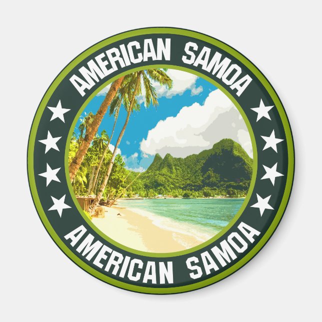 Amerikanisch-Samoa Magnet (Vorne)