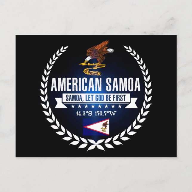 Amerikanisch-Samoa Postkarte (Vorderseite)