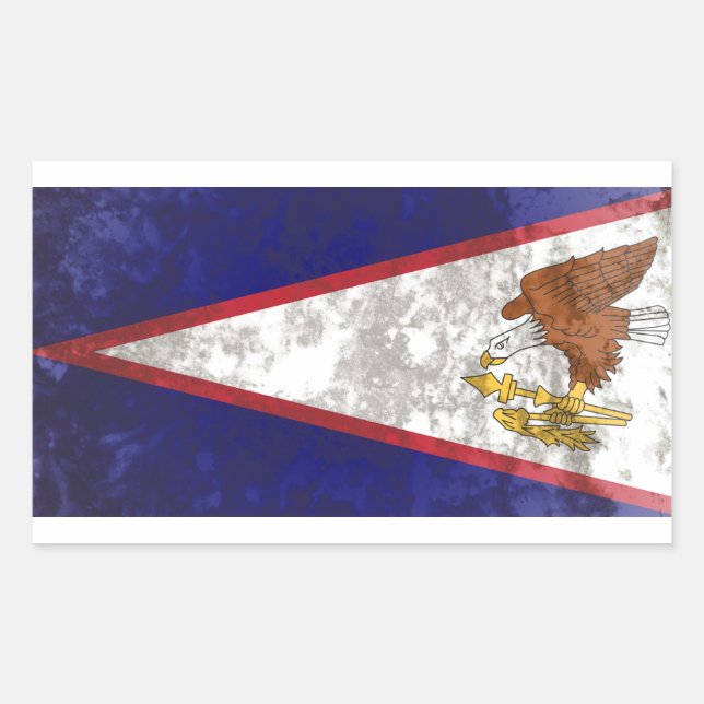 Amerikanisch-Samoa Rechteckiger Aufkleber (Vorderseite)