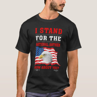 Amerikanische Adler ich für die Nationalhymne wie T-Shirt