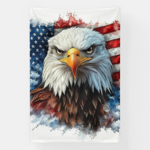 Amerikanische Adler-Patriotismus-Flaggen-Kunst Banner