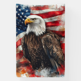Amerikanische Adler-Patriotismus-Flaggen-Kunst  Banner