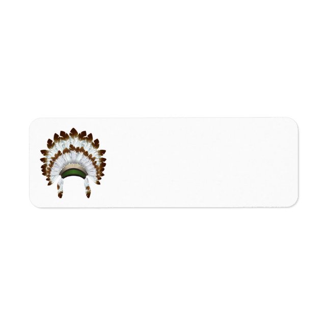 Amerikanische Adressenmarken für indianische Adres (Vorne)