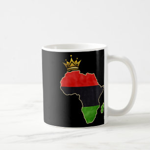Amerikanische Afrikanische Königin Pan Afro Karte  Kaffeetasse