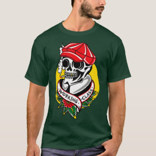 Amerikanische Arbeiterklasse Traditioneller Tattoo T-Shirt