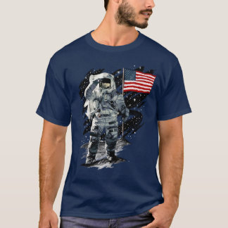 Amerikanische Astronauten-Mondlandung T-Shirt