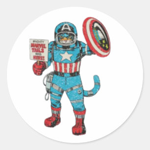 Amerikanische Astronautin Runder Aufkleber