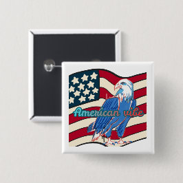 Amerikanische Atmosphäre Button