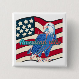Amerikanische Atmosphäre Button