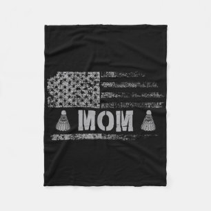 Amerikanische Badminton-Mama USA-Flagge Team Badmi Fleecedecke