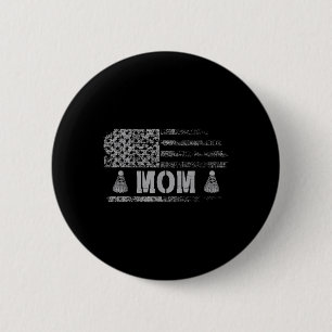 Amerikanische Badminton-Mutter USA-Flagge Team Bad Button