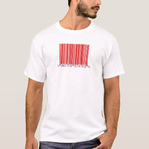 Amerikanische Bar-Code-Flagge T-Shirt