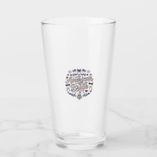 Amerikanische Braut Patriotische Hochzeit Vektor D Glas