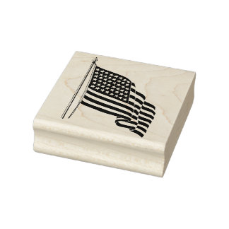 Amerikanische Briefmarke für Flaggenkautschuk Gummistempel