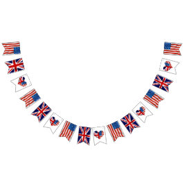Amerikanische britische Flaggen Königliche Hochzei