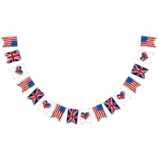 Amerikanische britische Flaggen Königliche Hochzei (Alle)