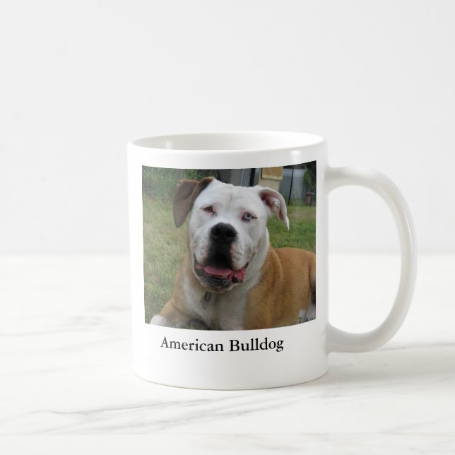Amerikanische Bulldogge Kaffeetasse (Rechts)