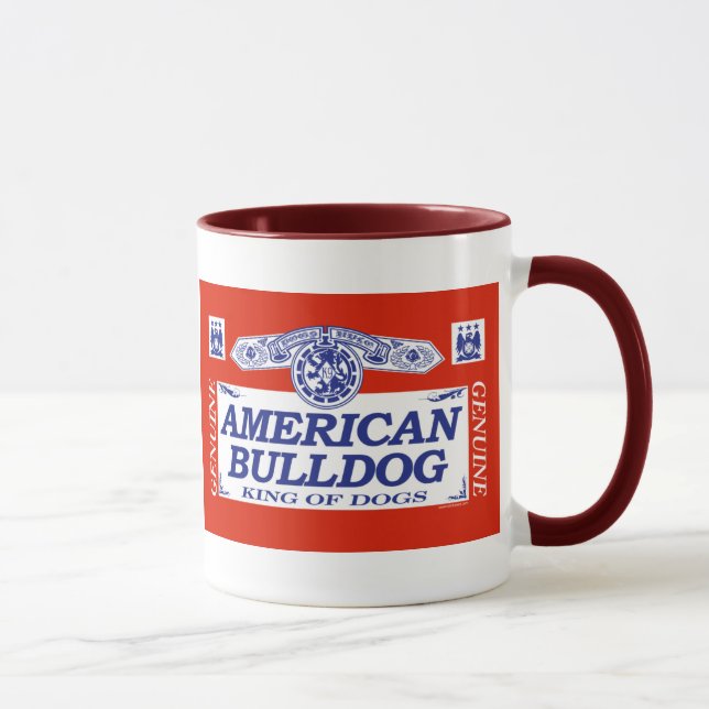 Amerikanische Bulldogge Tasse (Rechts)