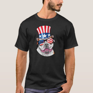 Amerikanische Bulldogge USA kennzeichnen T-Shirt