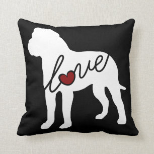 Amerikanische Bulldoggen-Liebe Kissen