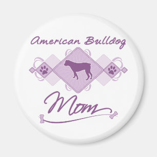 Amerikanische Bulldoggen-Mama Magnet