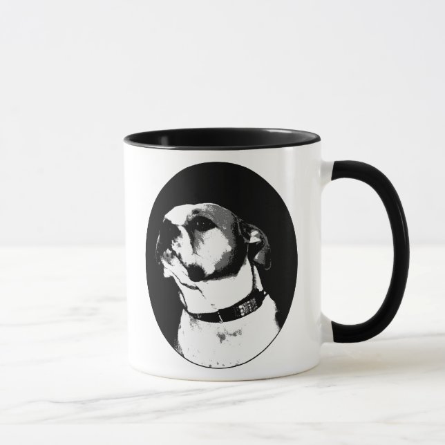 Amerikanische Bulldoggen-Tasse Tasse (Rechts)