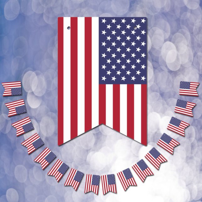 Amerikanische bunting Fahnen, US-Flagge Party Wimpelkette (Von Creator hochgeladen)