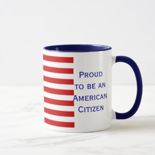 Amerikanische Bürger-Flaggen-Wecker-Kaffee-Tasse Tasse