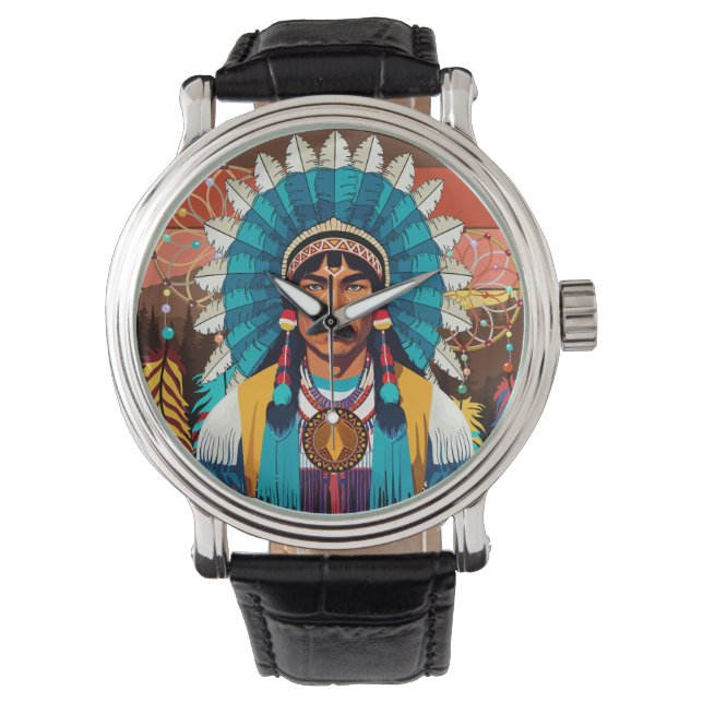 Amerikanische Chefmacht Portrait Armbanduhr (Vorderseite)