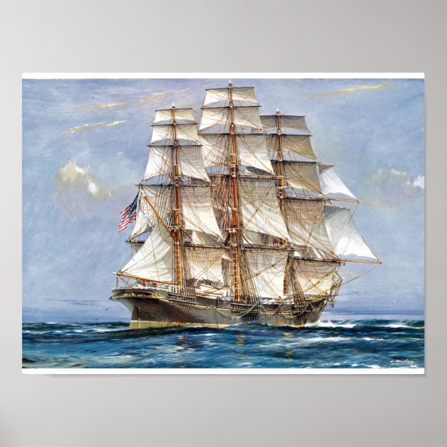 Amerikanische Clipper Souverän der Meere Poster (Vorne)