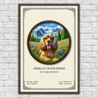 Amerikanische Cocker Spaniel Zoologie-Serie