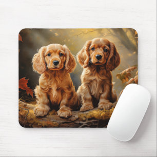 Amerikanische Cocker-Welpen Mousepad