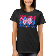 Amerikanische Coquette Bogen Blüte 4. Juli patriot