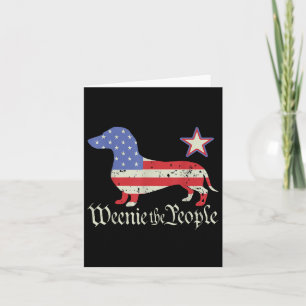 Amerikanische Dackel am 4. Juli Lover Shirt Würstc Karte