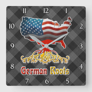 Amerikanische deutsche Wurzel-quadratische Wanduhr