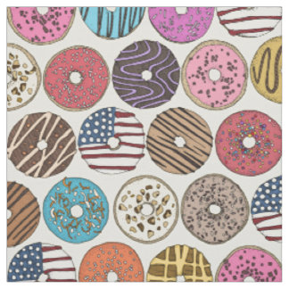 Amerikanische Donuts Perle Stoff