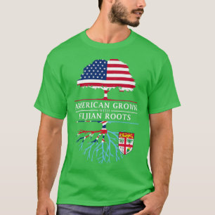 Amerikanische Entwicklung mit Fijian Roots Fidschi T-Shirt