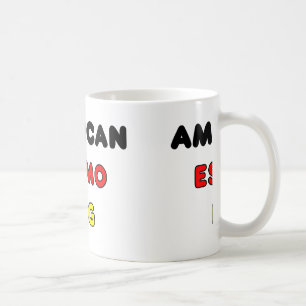Amerikanische Eskimofahne im Namen Kaffeetasse