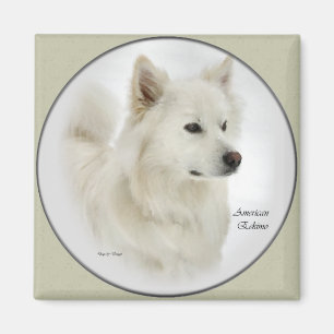 Amerikanische Eskimohundegeschenk-Kunst Magnet