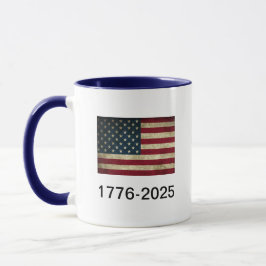 Amerikanische Fahne 1776-2025 Kaffee-Tasse Tasse