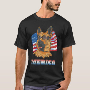 Amerikanische Fahne (American Shepherd) T-Shirt