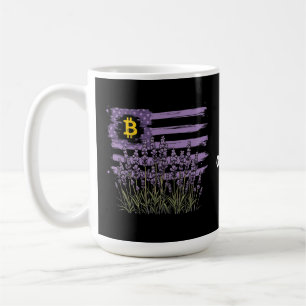 Amerikanische Fahne Bitcoin BTC Revolution Sonnent Kaffeetasse