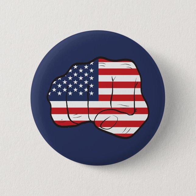 Amerikanische Fahne Button (Vorderseite)