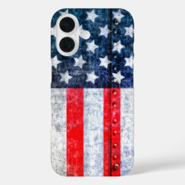 Amerikanische Fahne der Vereinigten Staaten iPhone 16 Hülle