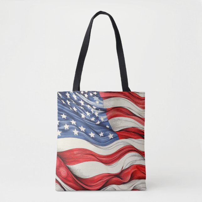 Amerikanische Fahne der Vereinigten Staaten Tasche (Vorderseite)
